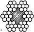 Fune con anima tessile in acciaio zincato ø 8mm 42 fili - Ama
