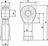 Testina a snodo femmina con ingrassatore filetto M12 - Ama