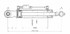 Terzo punto idraulico adattabile Fiat-Landini 80x40x290mm - Ama