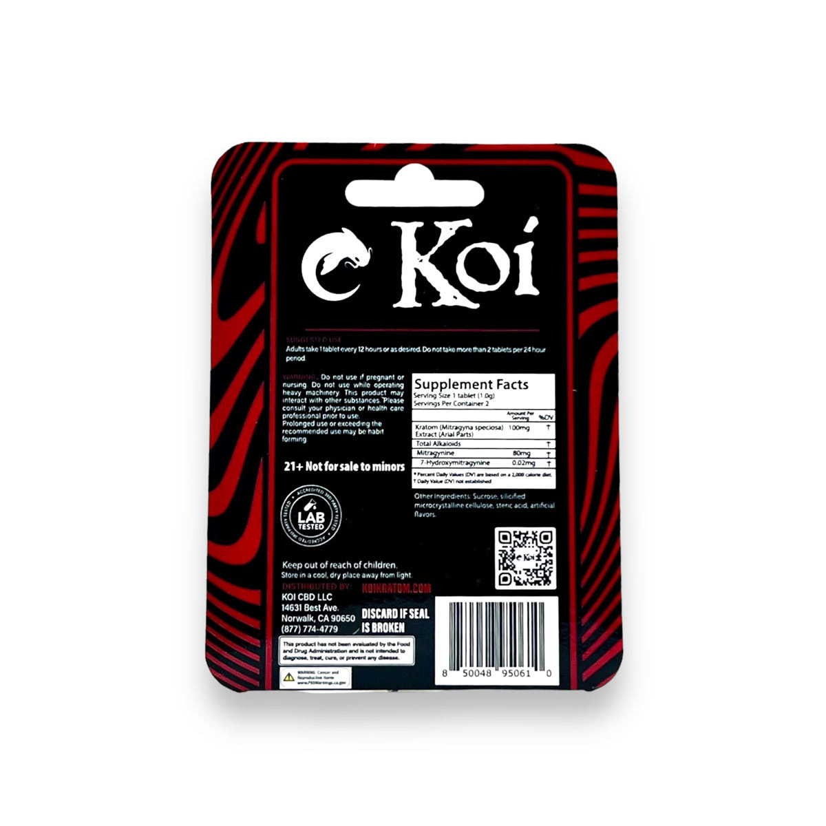 Koi Dragon Berry 80mg Kratom Extract Tablets 2ct