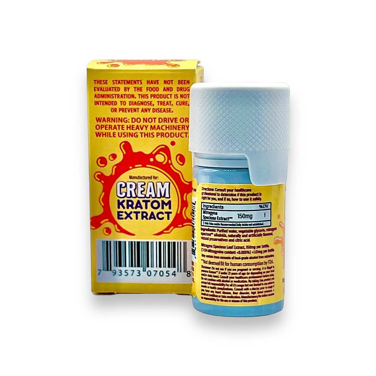 Cream Kratom Island Punch Extract Shot 150mg 30ml - Tropical Relief