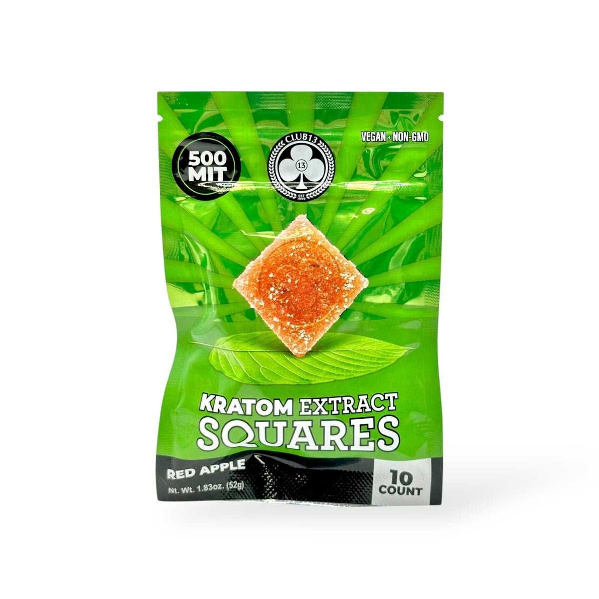イチゴクラゲ13 Club 13 Kratom Extract Gummies Red Apple Squares