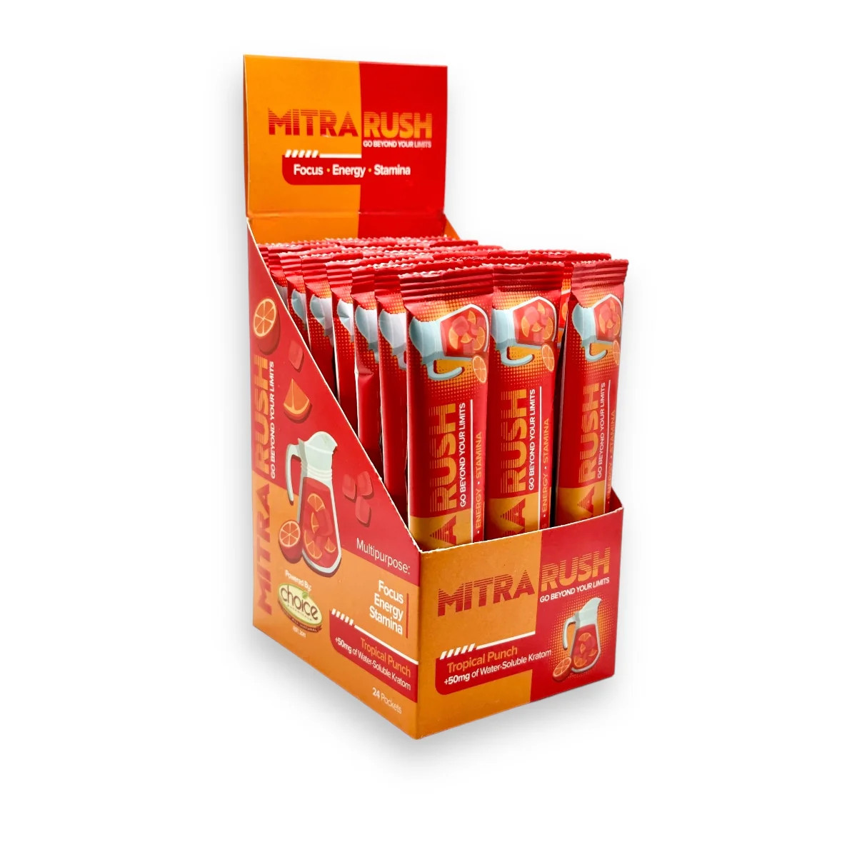 Choice Botanicals MitraRush 50mg MIT Tropical Punch Drink Mix