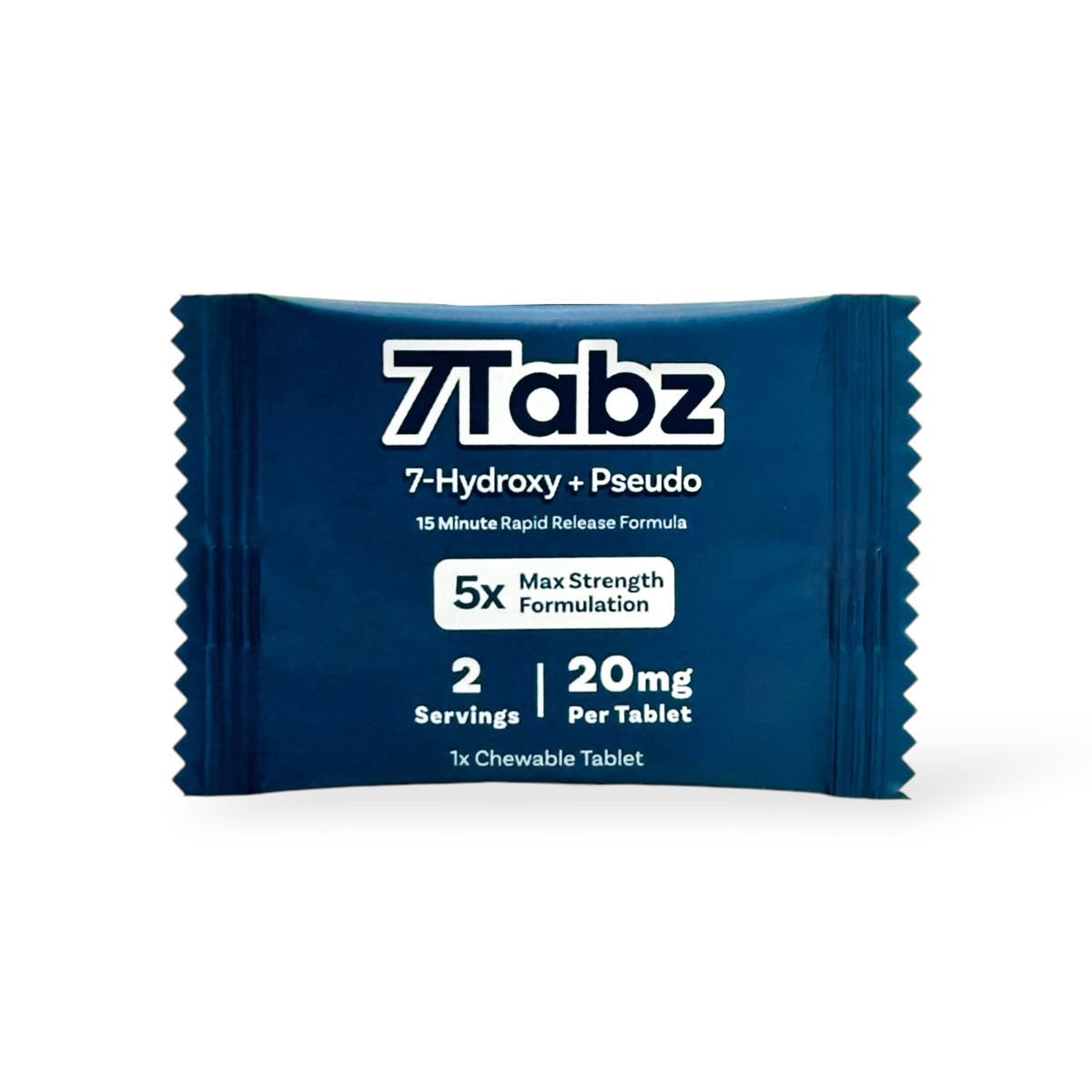 7Tabz 20mg 7-Hydroxy + Pseudo Unflavored Pure Extract Tablets