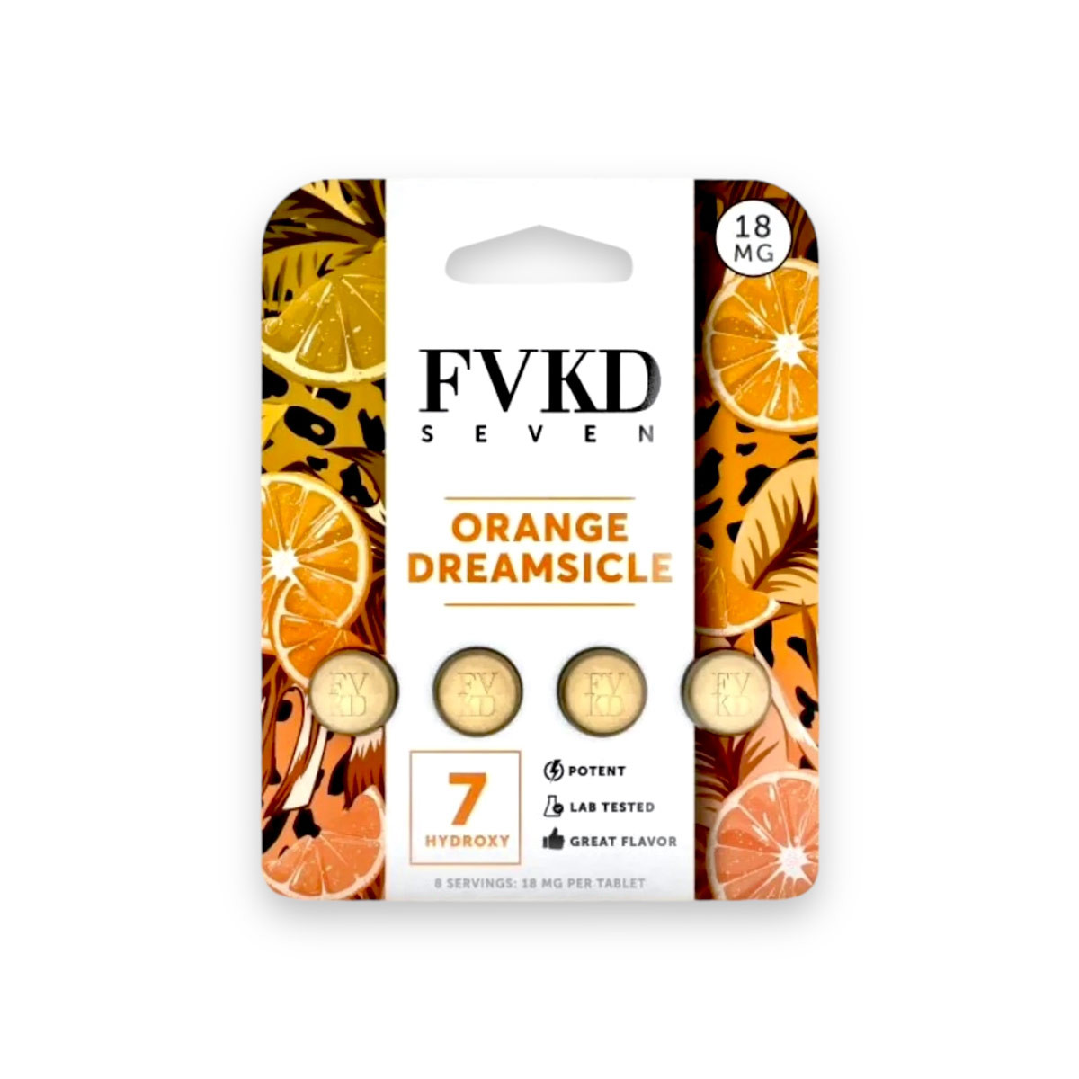 FVKD Seven 7 Hydroxy Tablets Orange Dreamsicle 4ct - Potent