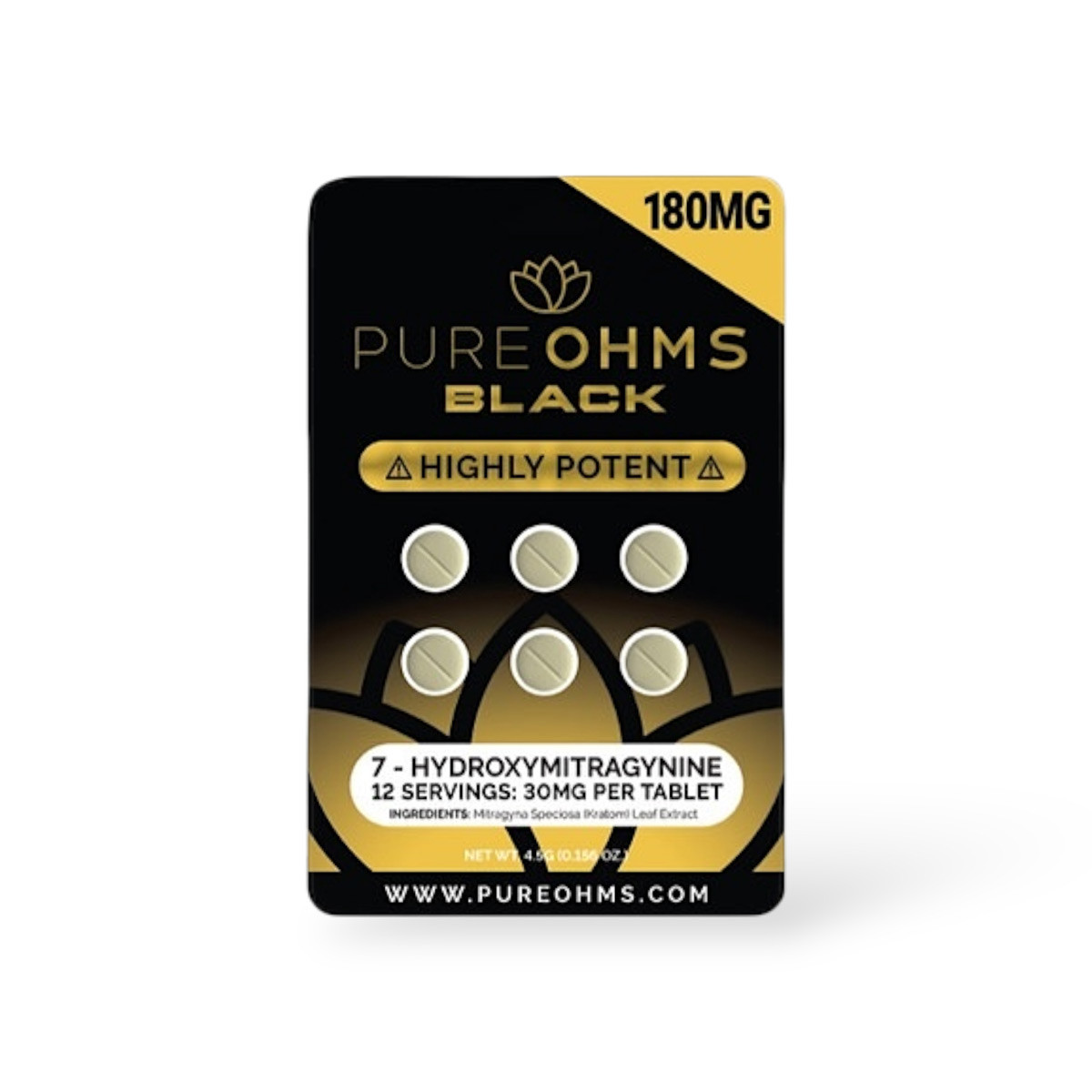 ohms bio glutathione Pure Black 30mg 7-Hydroxymitragynine Tablets Rho Nutrition Liposomal Glutathione -