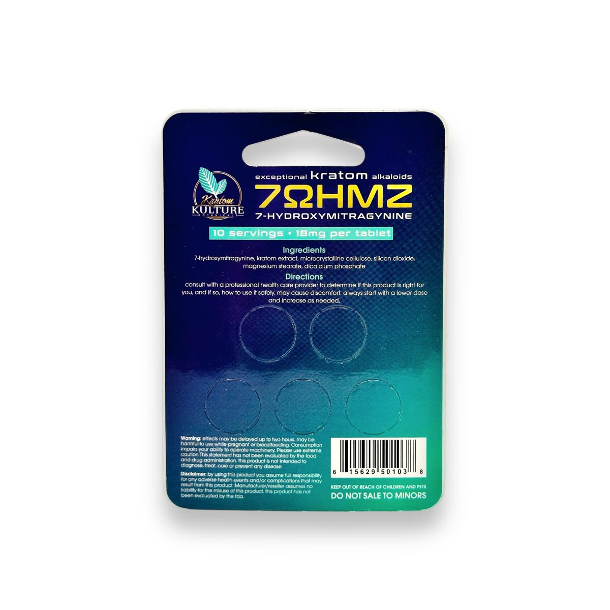 Kratom Kulture 7OHMZ 18mg 7-OH Tablets - Image 10