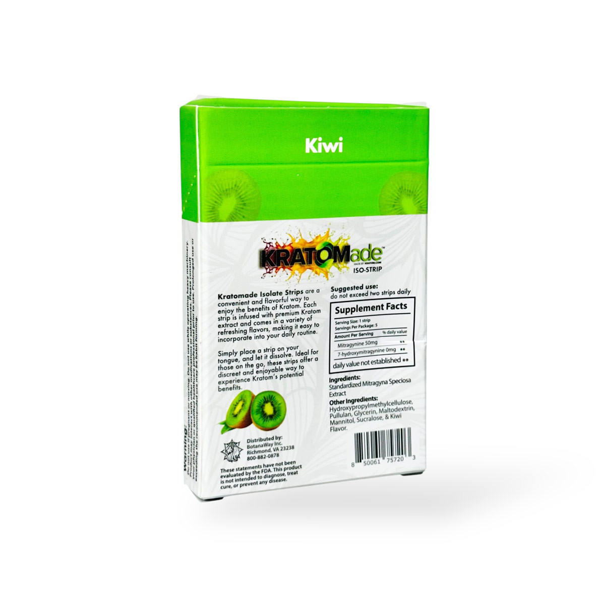 Kratomade Iso-Strip Kiwi 50mg Per Strip