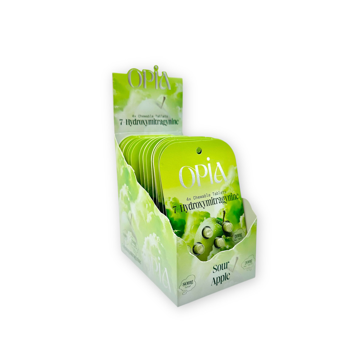 Opia 7 Hydroxymitragynine Chewable Tablets Sour Apple 80mg - Image 10