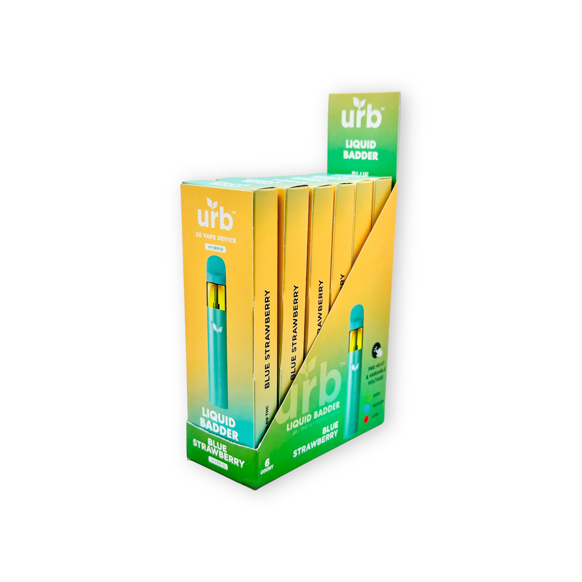 elfbar elfa master akku Urb Liquid Badder Disposable Vape Blue Strawberry Hybrid 3g