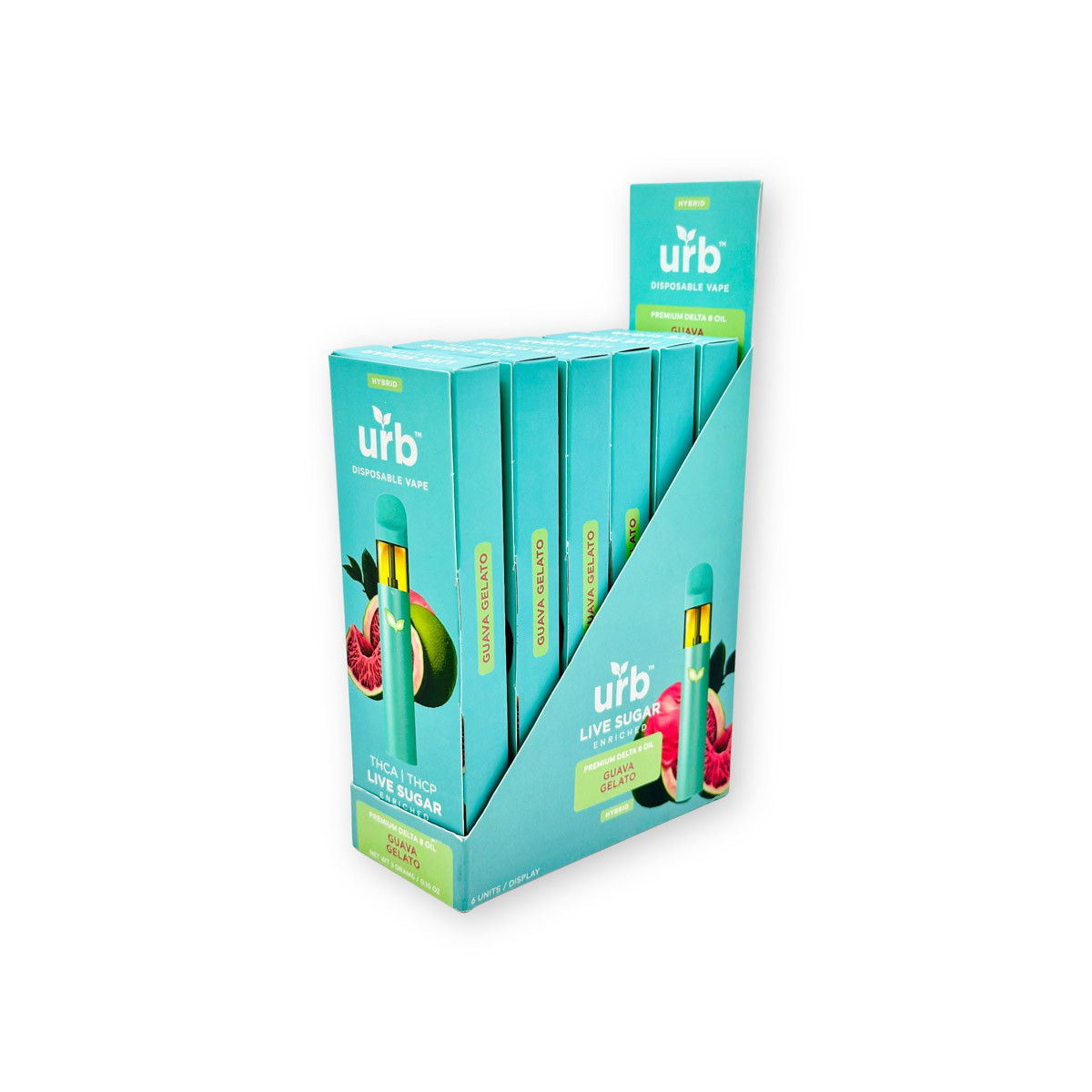urb finest flowers disposable vape how to use Urb Live Sugar Disposable Vape Guava Gelato Hybrid 3g