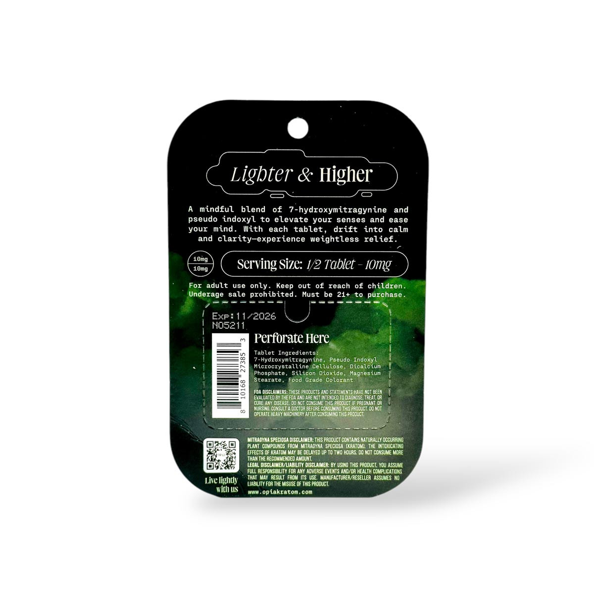 Opia Pseudo + 7OH Chewable Tablets Spearmint 80mg - Image 6