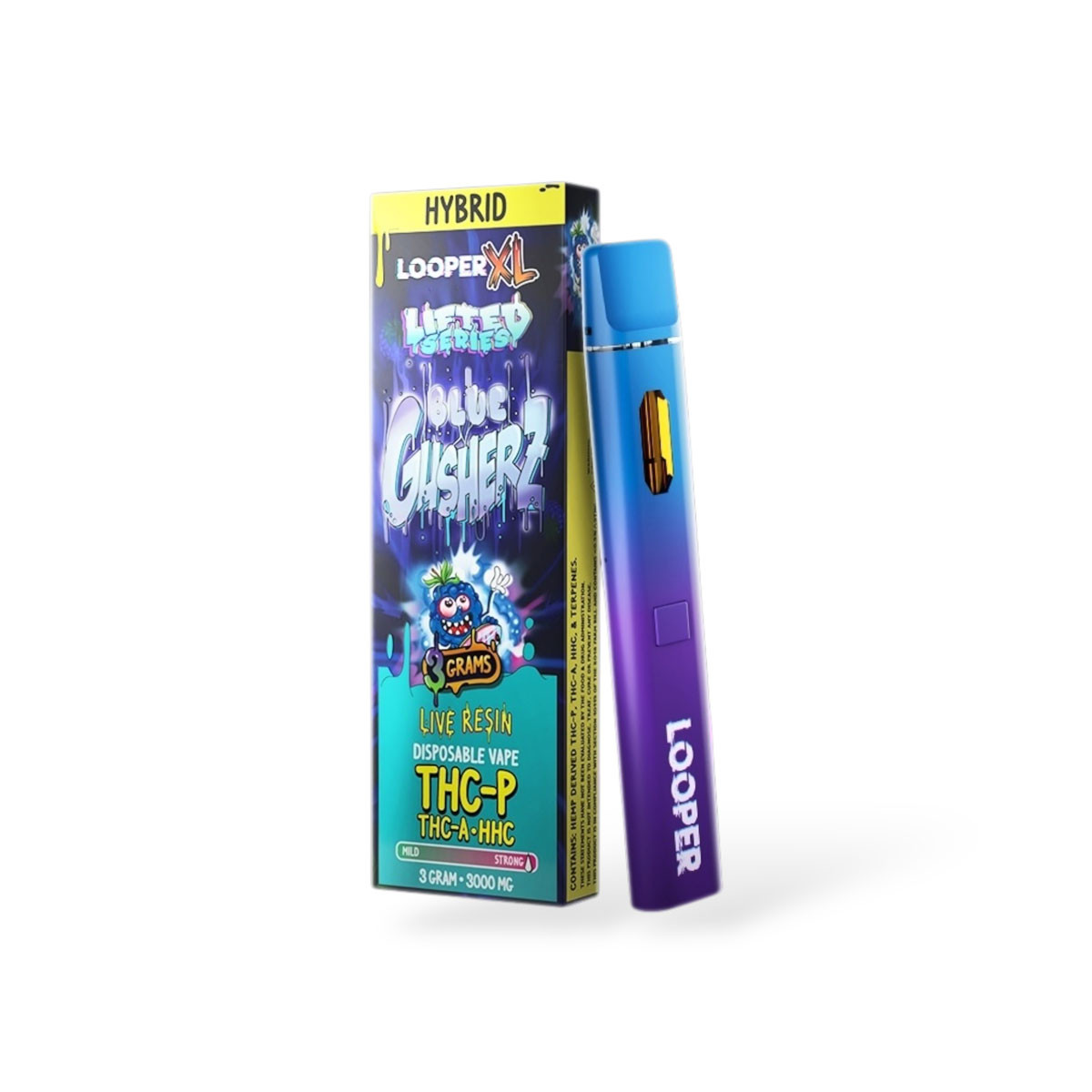 Looper XL Melted Series Live Resin Vape | Hybrid Blue Gushers
