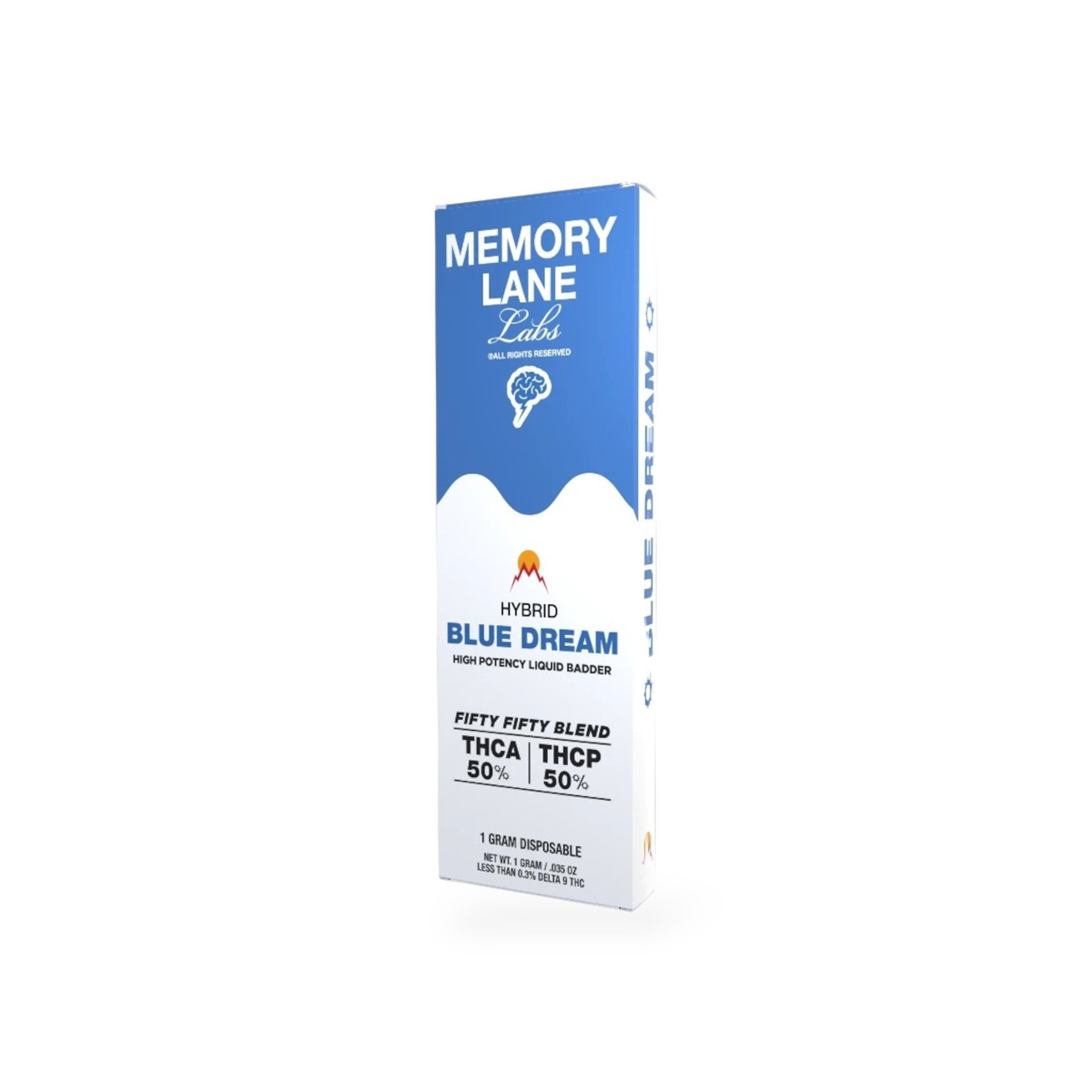 Memory Lane Labs Disposable Vape | Hybrid Blue Dream | 1g