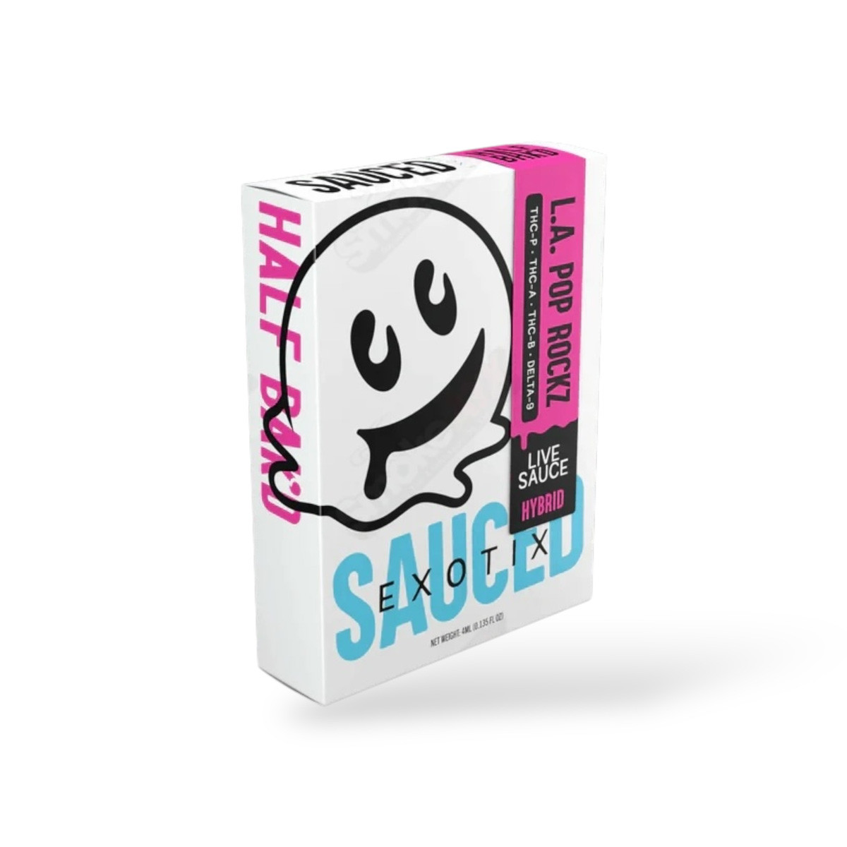 Half Bak'd Sauced L.A. Pop Rockz Hybrid Vape – 4ml Live Sauce