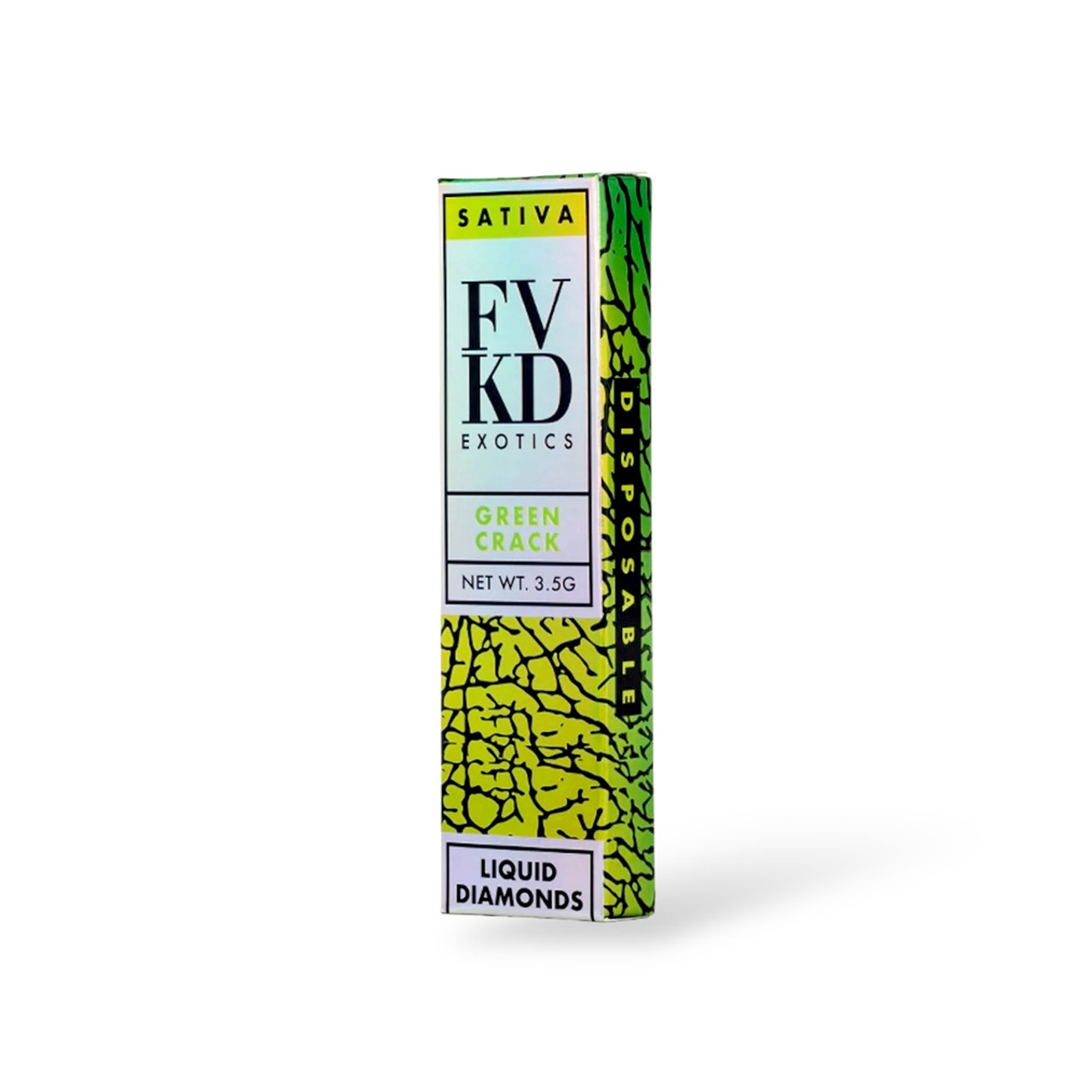 FVKD Exotics Green Crack 3.5G Sativa Disposable Vape