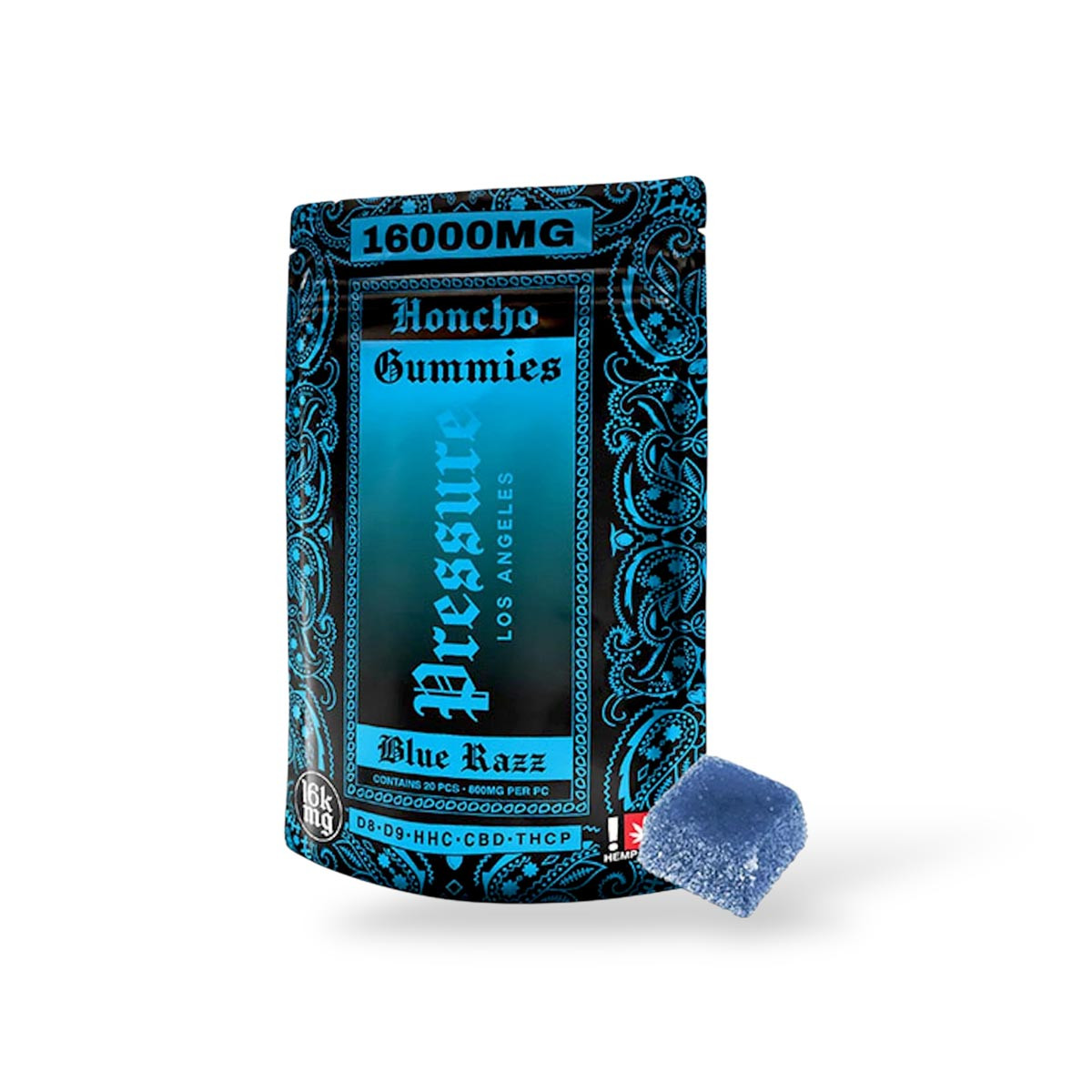 Pressure LA Honcho Blue Razz Gummies 800mg – Potent & Tasty