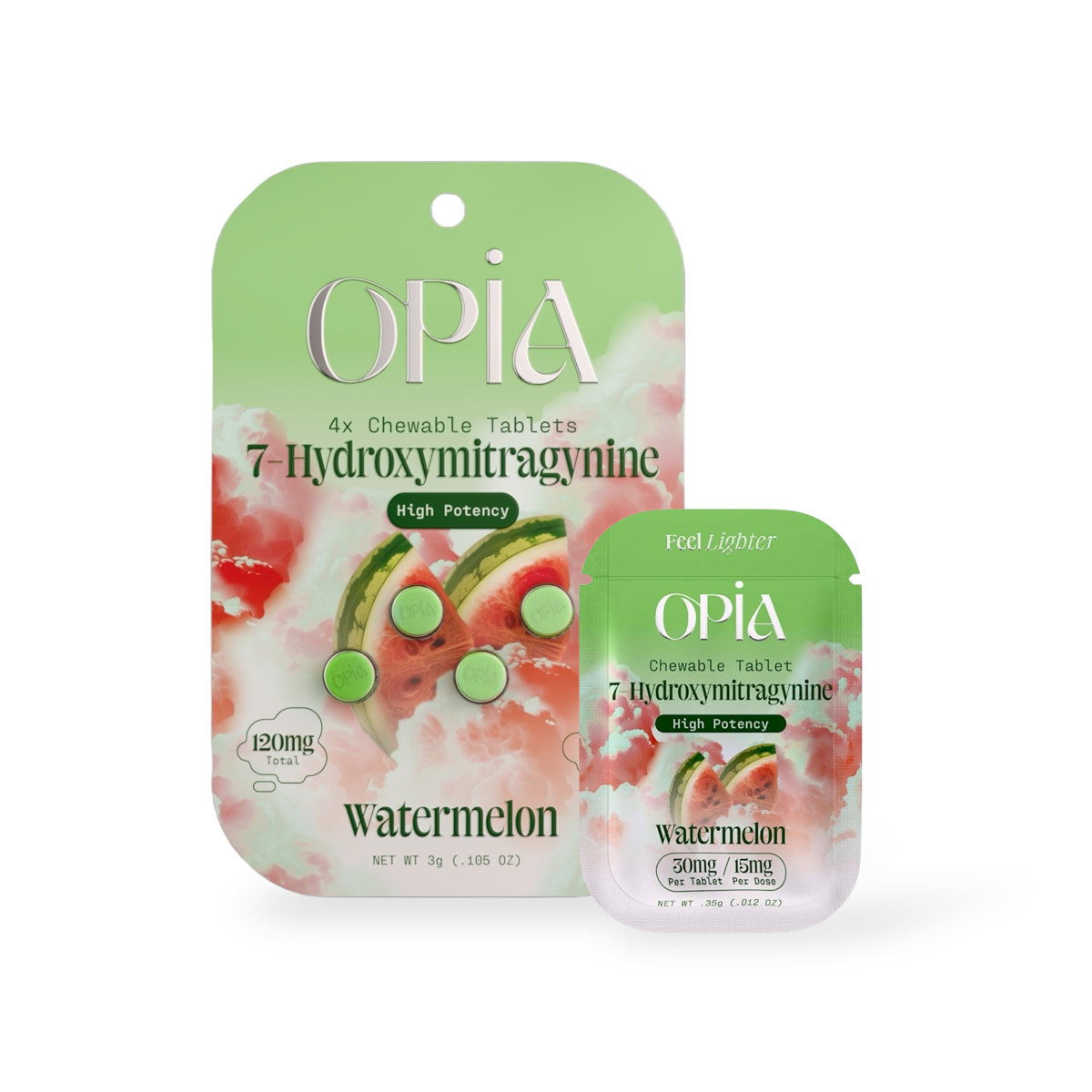 Opia 7-OH Chewable Tablets Watermelon 30mg Per Tablet - Image 2