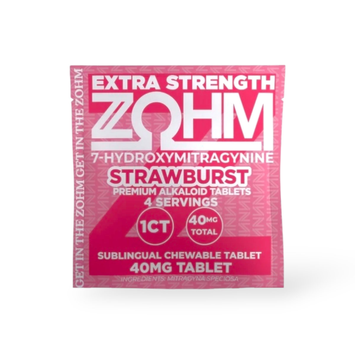 ZOHM Extra Strength 7 OH Tablets Strawburst 40mg Per Tablet - Image 6