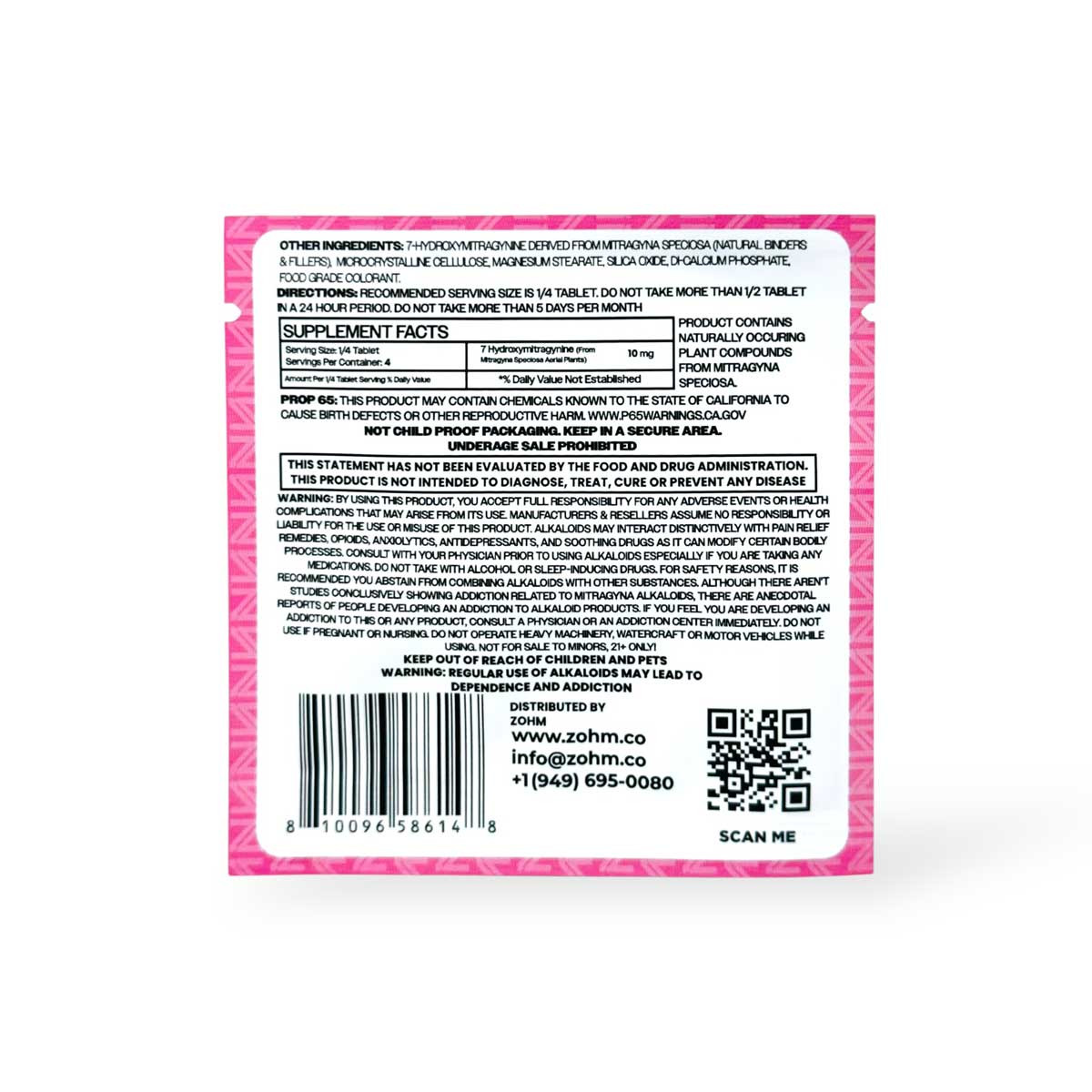 ZOHM Extra Strength 7 OH Tablets Strawburst 40mg Per Tablet - Image 10