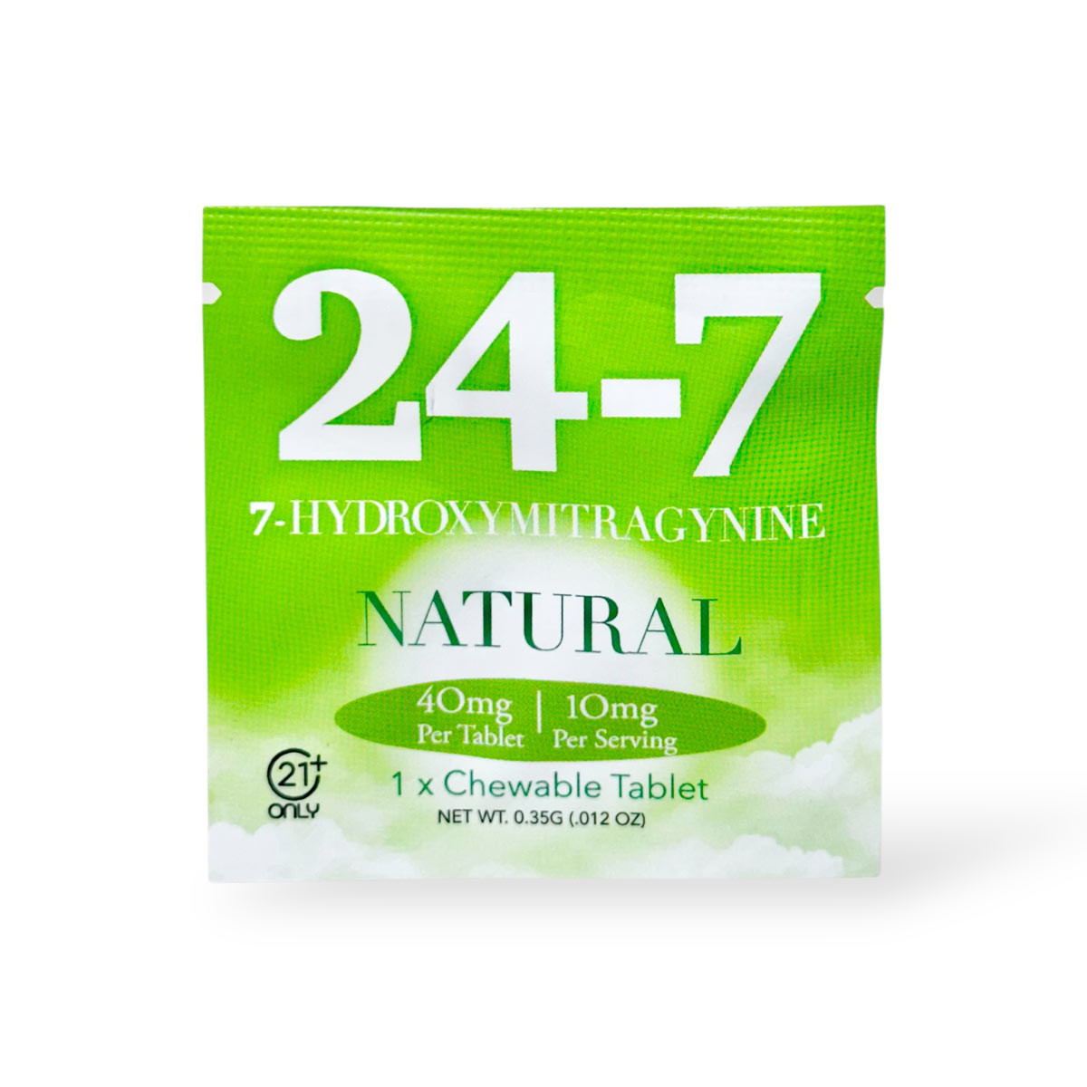 24-7 Natural 7-OH Chewable Tablet 40mg