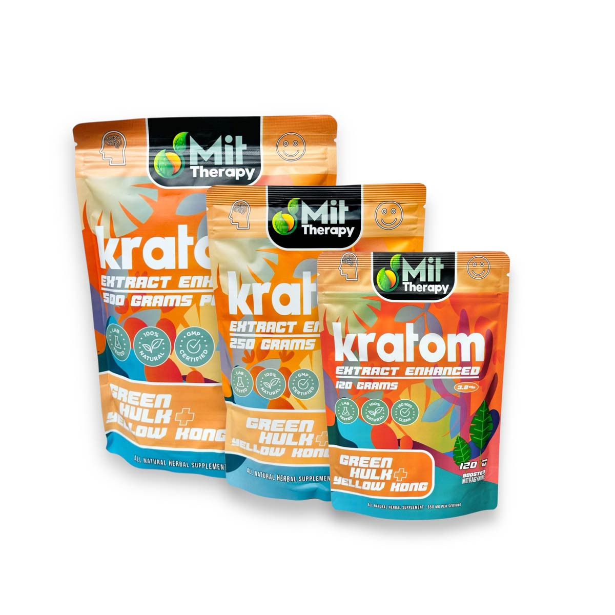 Mit Therapy Extract Powder – Green Hulk + Yellow Kong