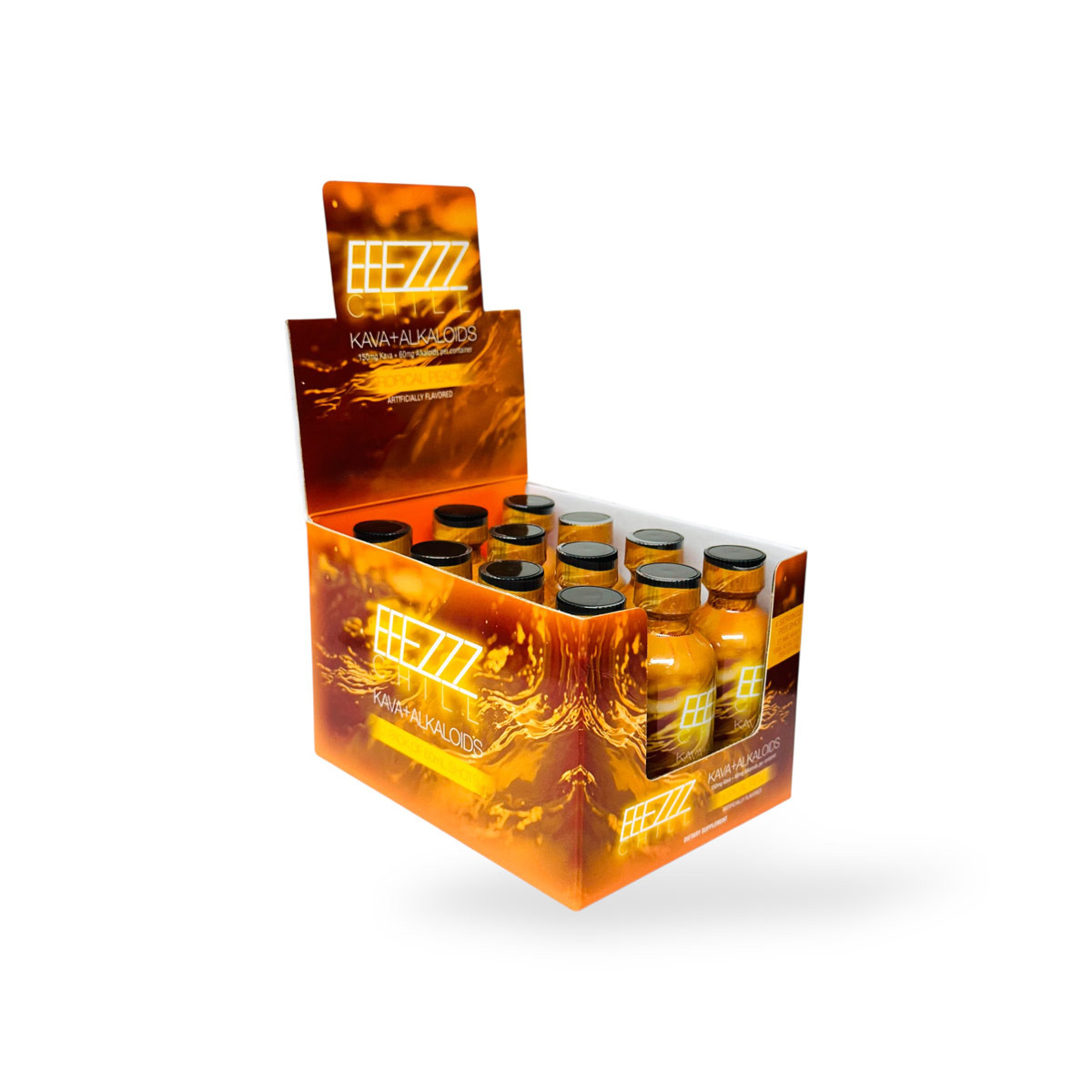 EEEZZZ Chill Tropical Peach Kava + Alkaloid Shot 60ml | Pure Leaf