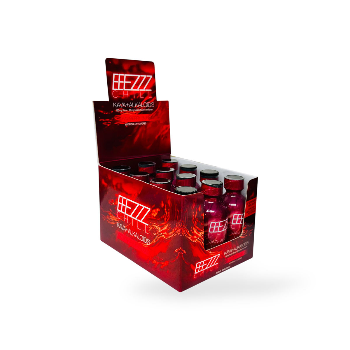 EEEZZZ Chill Shot Strawberry Burst – Kava + Alkaloids 60ml