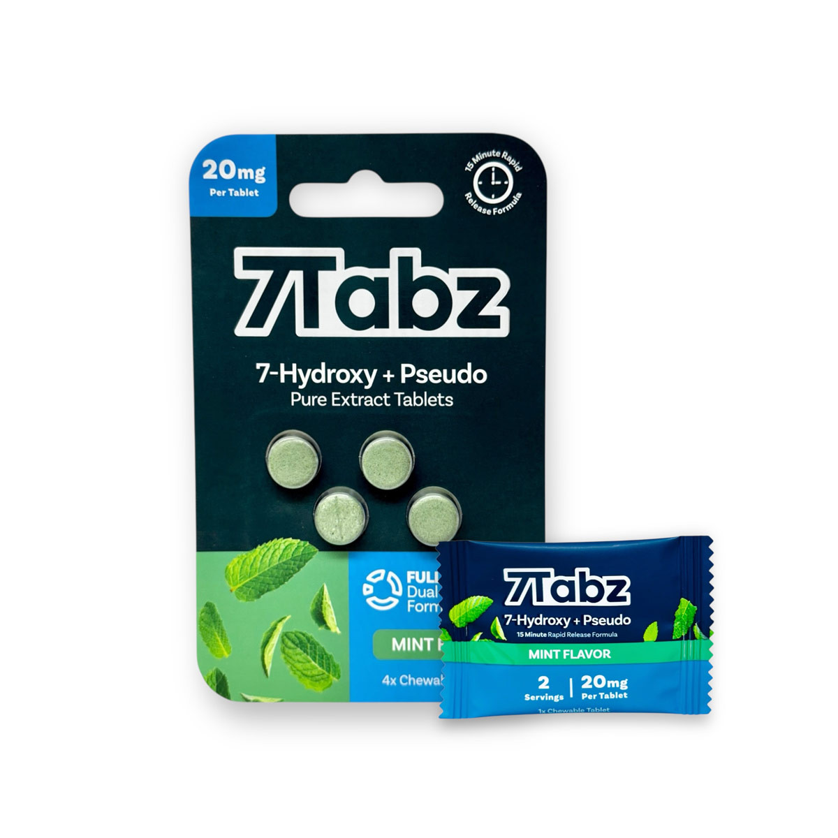 7Tabz Mint Tablets – 7-OH + Pseudo Pure Extract Formula | Pure