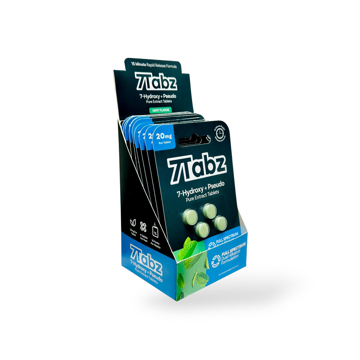 7Tabz Mint Tablets – 7-OH + Pseudo Pure Extract Formula | Pure