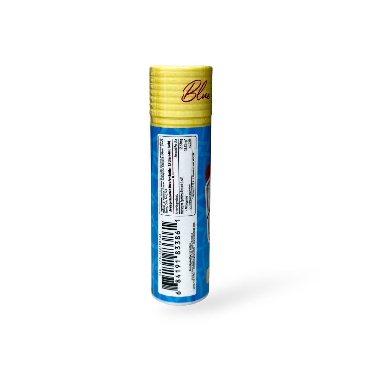 Lit Culture Blue Razz Colada Kratom Shot 500mg 2oz