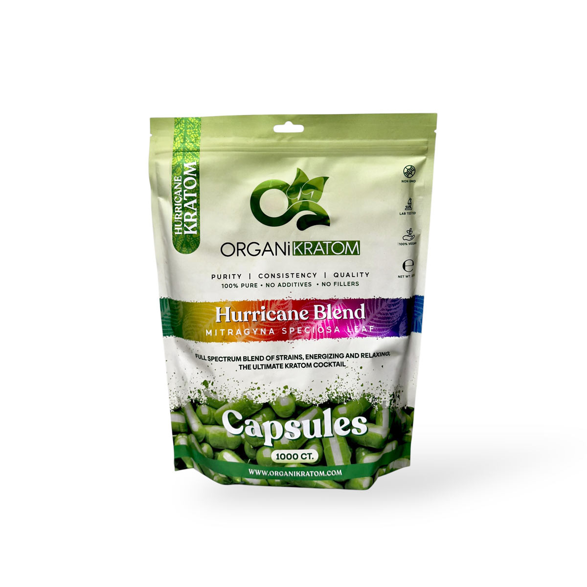 Organi Kratom Hurricane Blend Capsules – Balanced Support