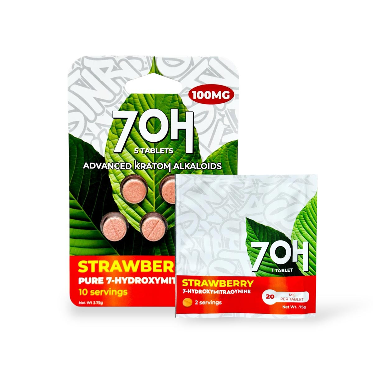 7OH 7-Hydroxymitragynine Tablet Strawberry 20mg