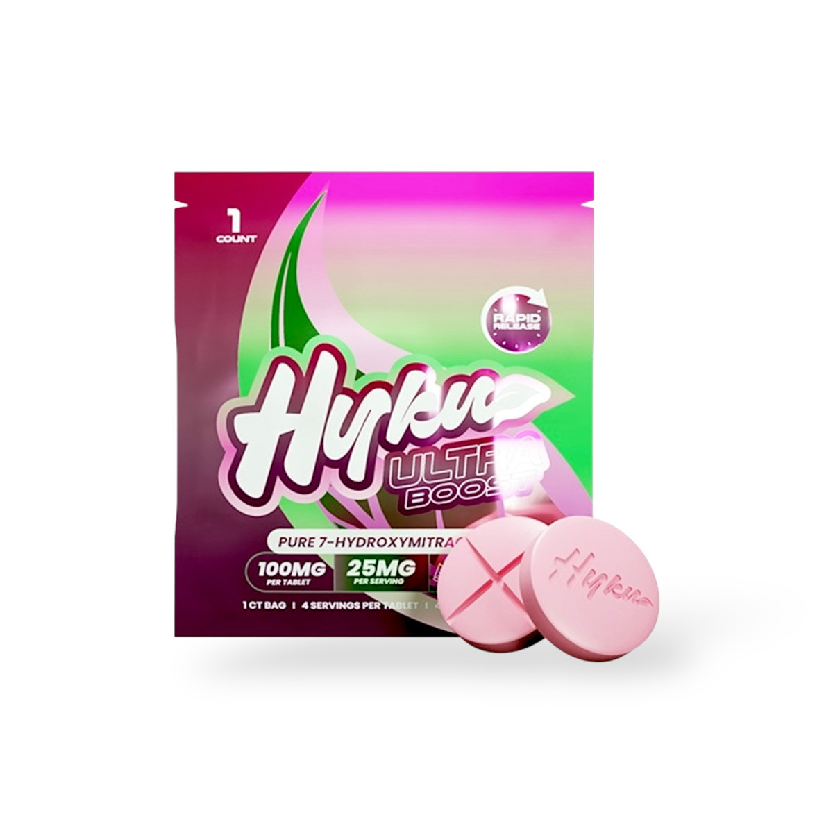 Hyku Ultra Boost Watermelon 7-OH Tablets 100mg – Chewable