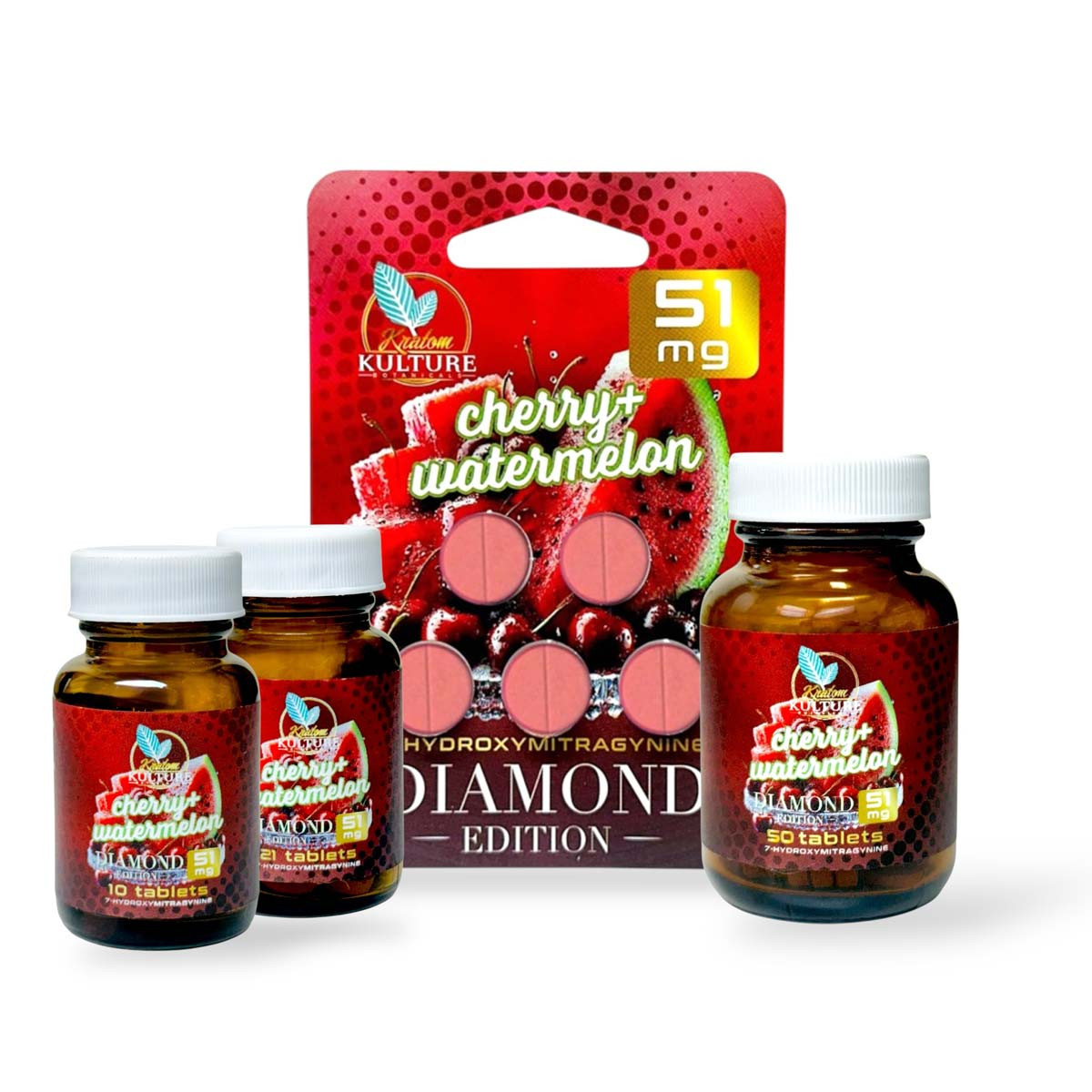 Kratom Kulture 7OHMZ Cherry Watermelon Tablet 40mg
