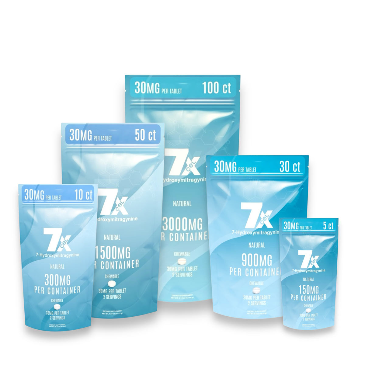 7Xcel Natural 7-OH Tablet 30mg | Clean Potent Chewable