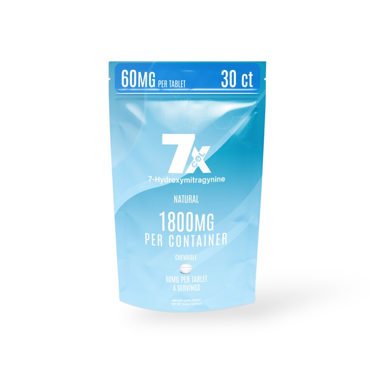 7Xcel Natural 7-OH Tablet 60mg | Potent Clean Chewable