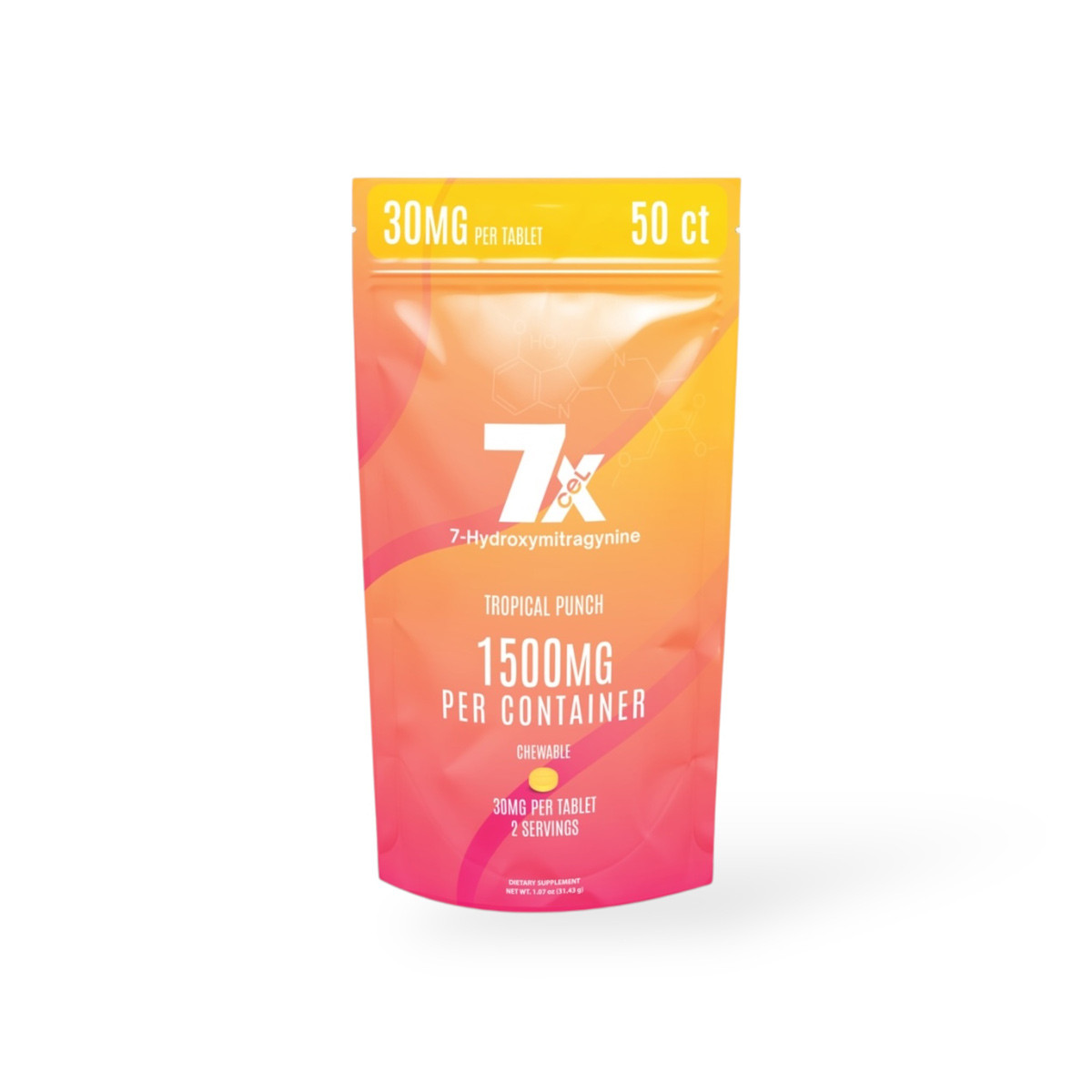 7Xcel Tropical Punch 7-OH Tablet 30mg | Fast Chewable Dose