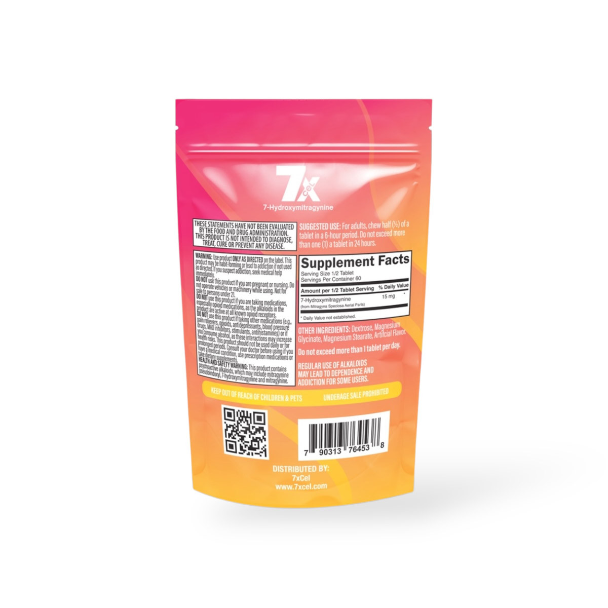7Xcel Tropical Punch 7-OH Tablet 30mg | Fast Chewable Dose