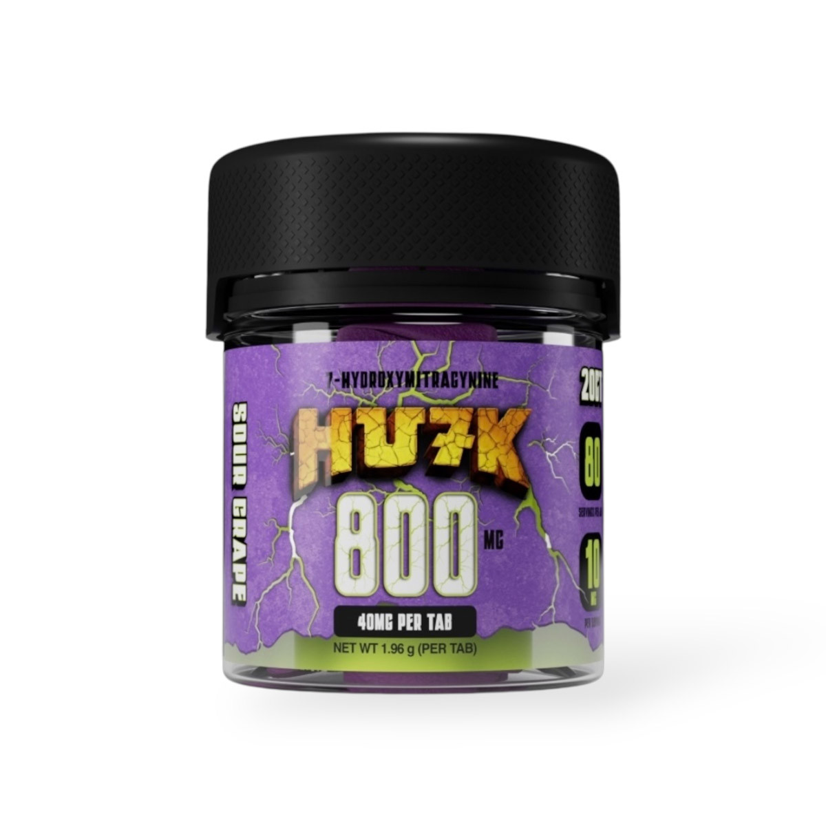 Hu7k 7-OH Tablet Sour Grape 40mg | Tangy Fast Relief