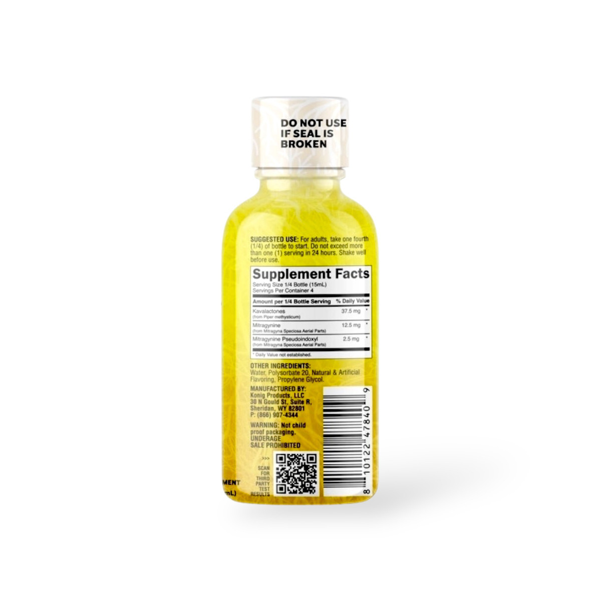 Rooted Kava & Alkaloids Shot Lemon Fizz 60ml