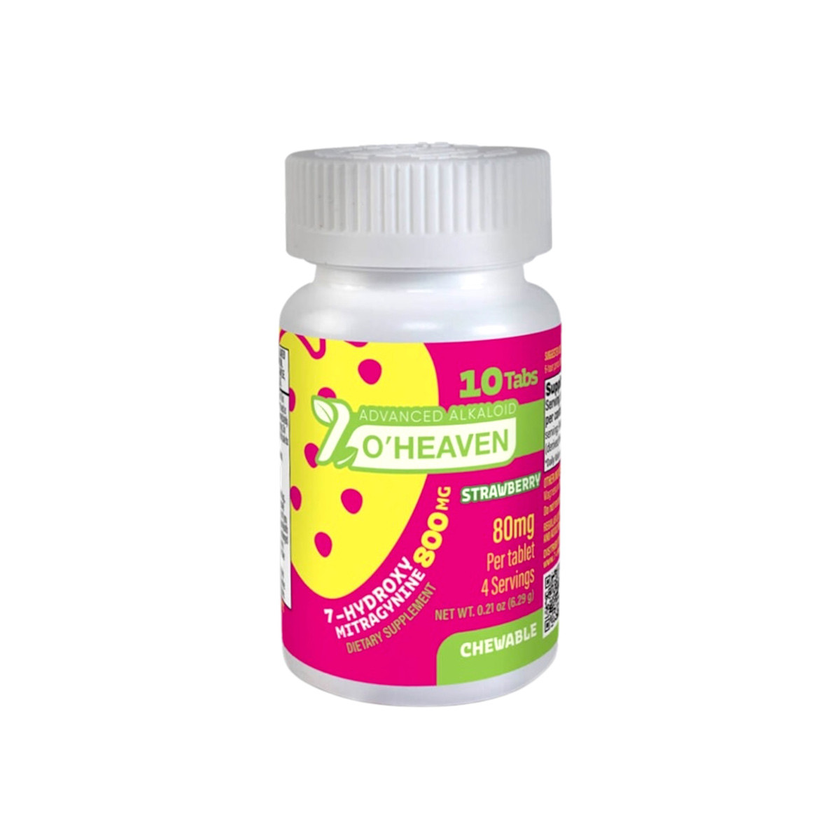 7 O'Heaven 7-OH Strawberry Chewable Tablets 80mg