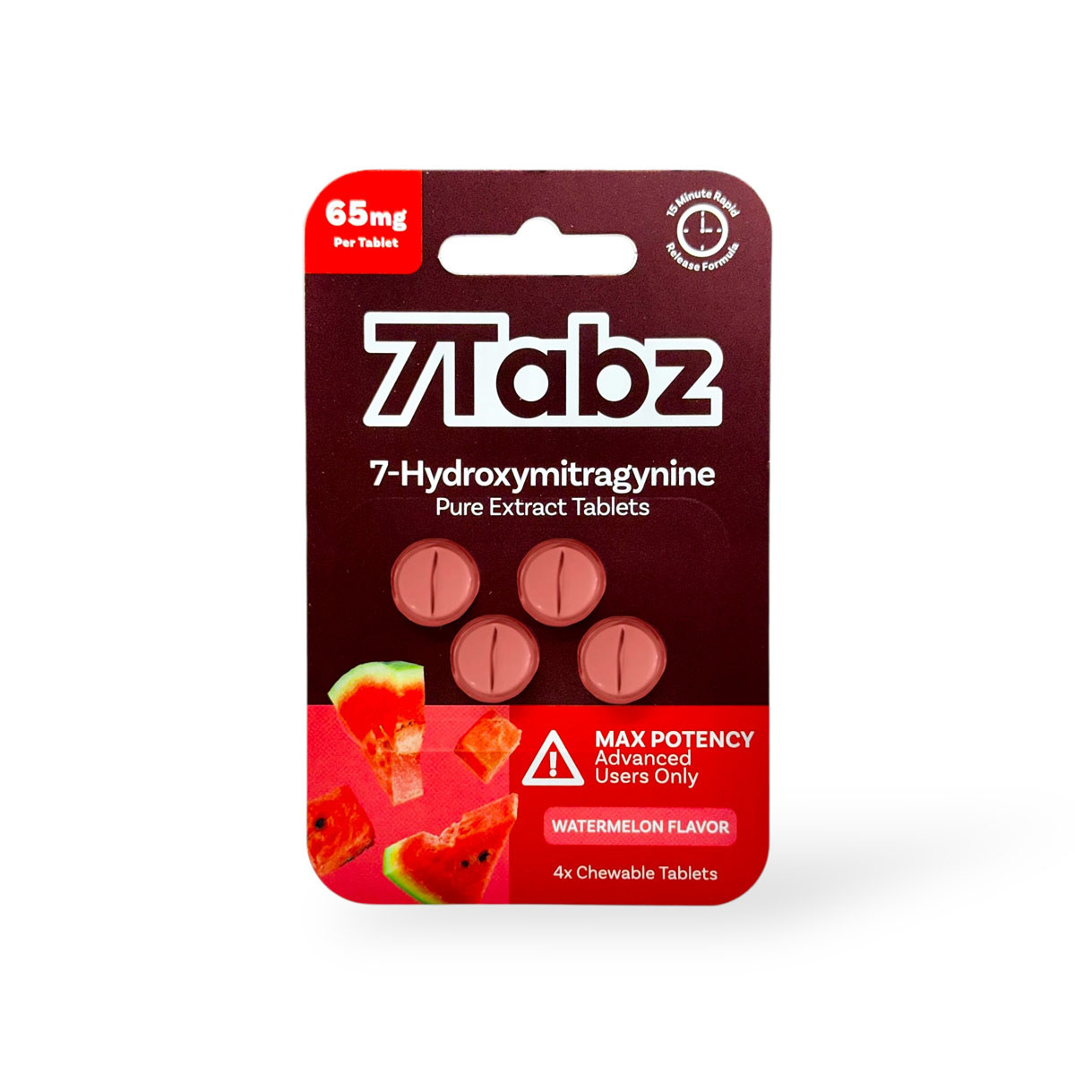 7Tabz 7-Hydroxymitragynine Max Potency Kratom Tablets Watermelon