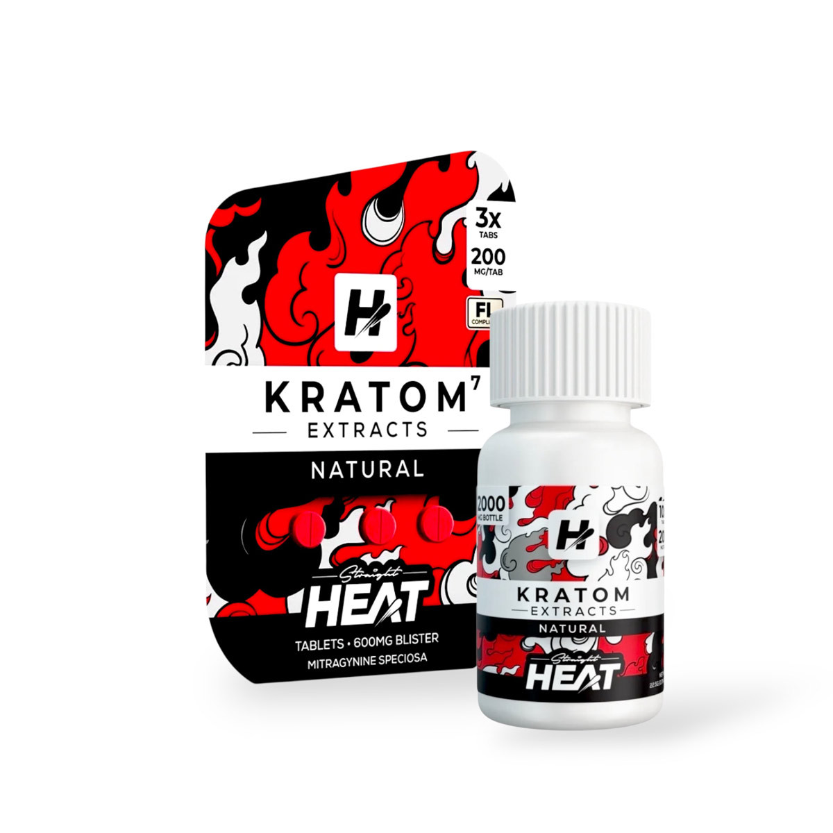 Straight Heat Eighties Kratom Extract Chewable Tablets Natural