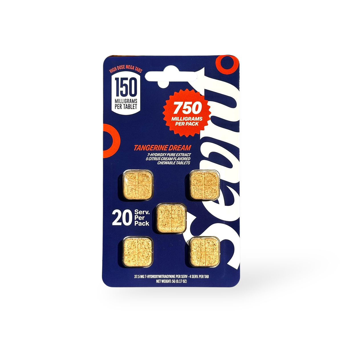 Sevn Tangerine Dream 150mg 7-Hydroxy Chewable Tablets