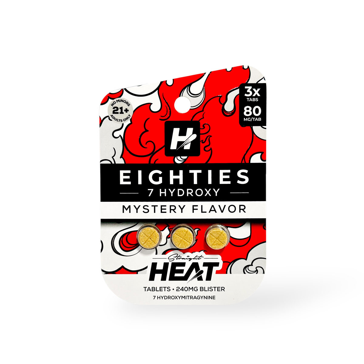 Straight Heat Eighties Mystery Flavor 7-Hydroxy 80mg