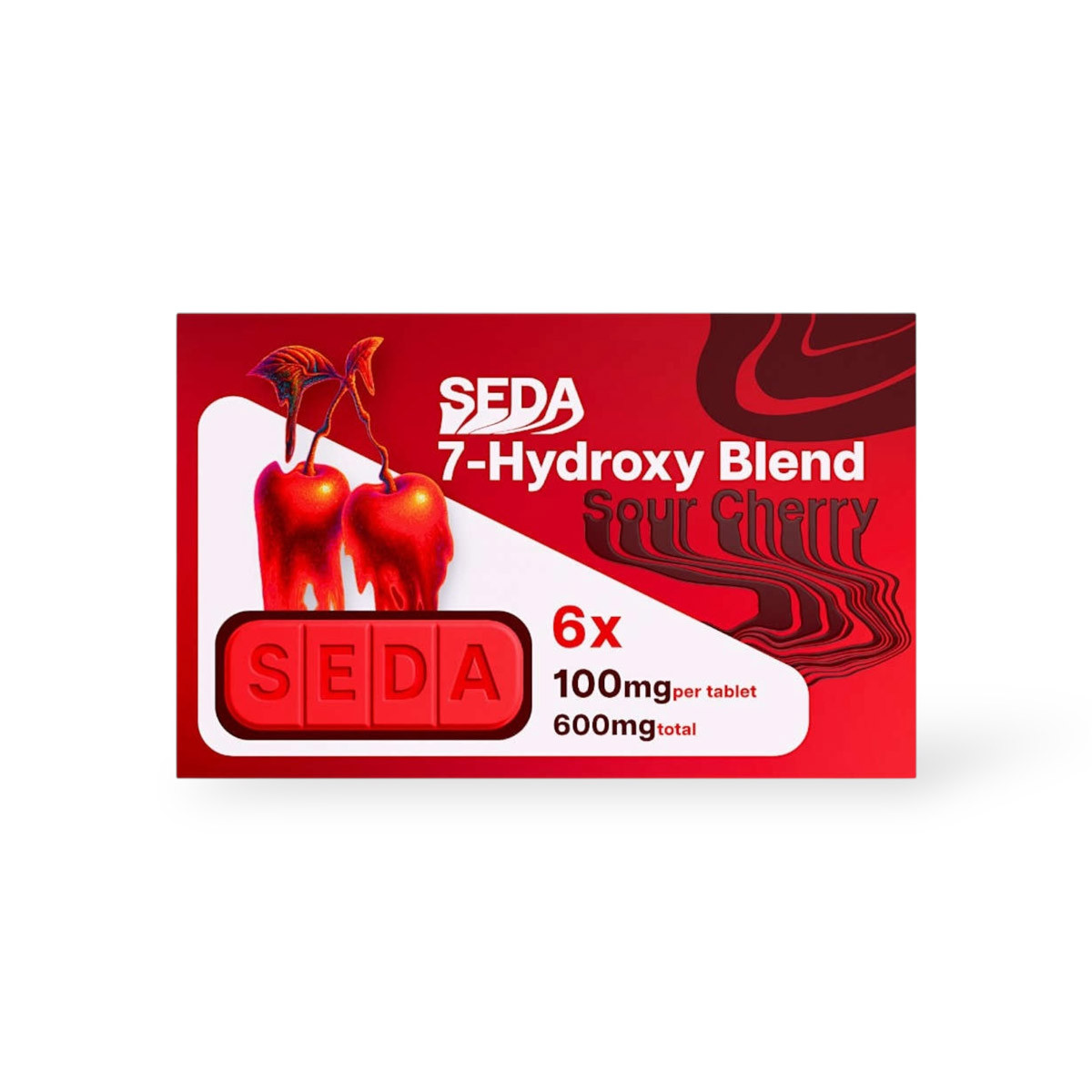 Seda 7-Hydroxy Blend Chewable Tablets Sour Cherry 100mg