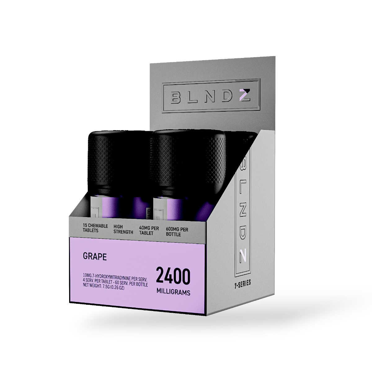 BLNDZ High Strength 7-OH Grape 40mg Tablet
