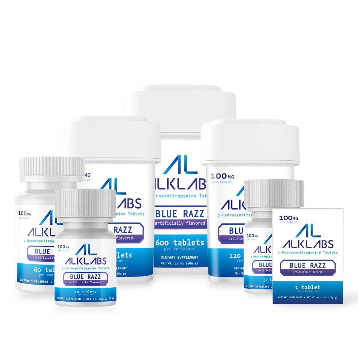 AlkLabs 7-Hydroxymitragynine Blue Razz 100mg