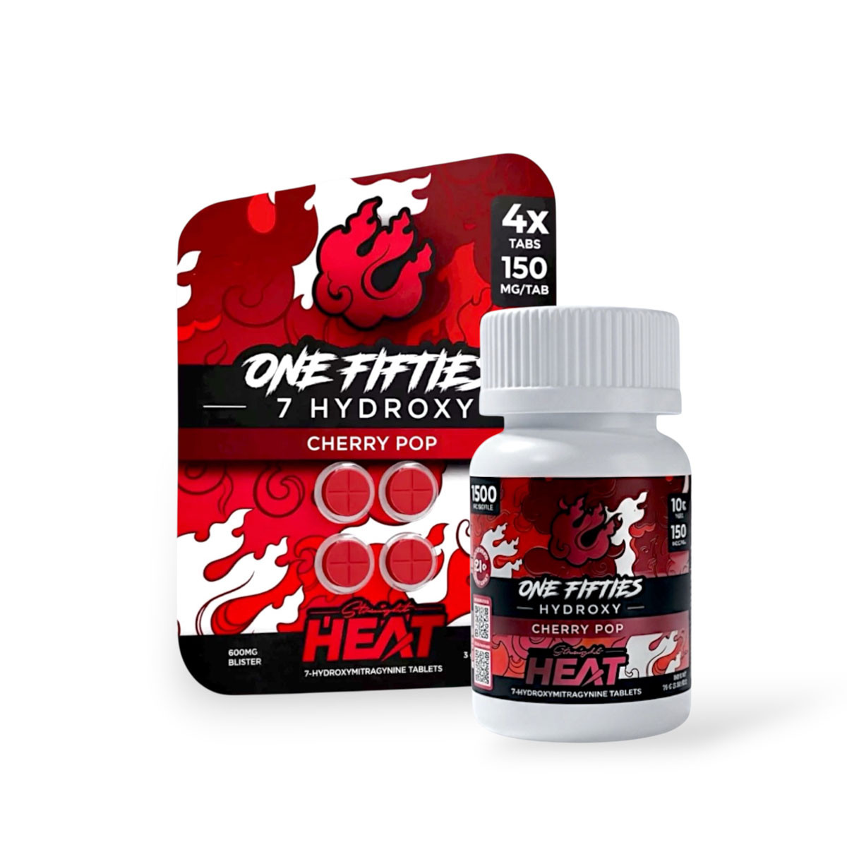 Straight Heat 7-Hydroxy Chewable Tablet Cherry 150mg